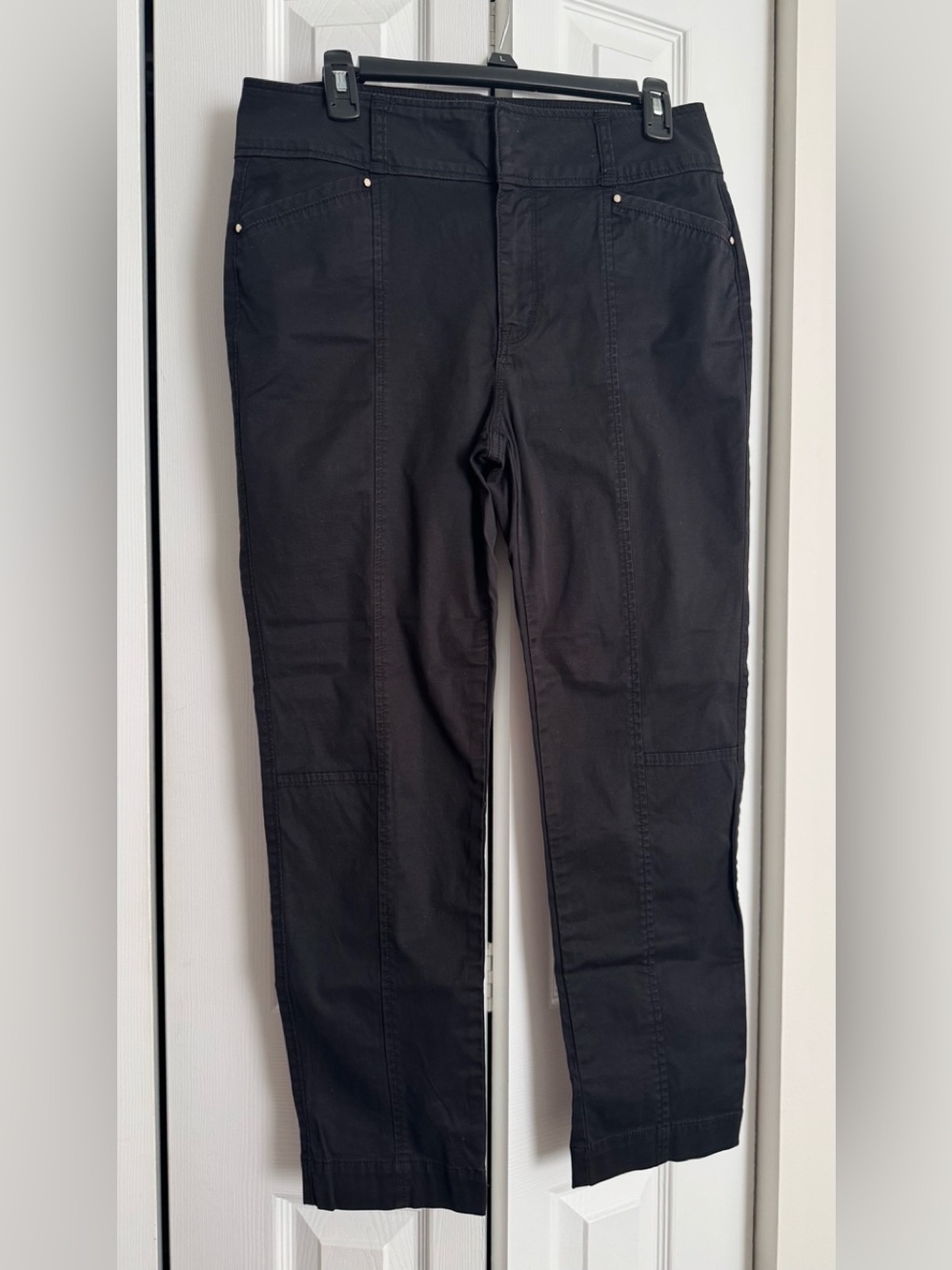 White House Black Market Black Straight-Leg Pants